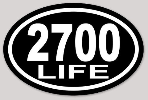 2700 Life Sticker